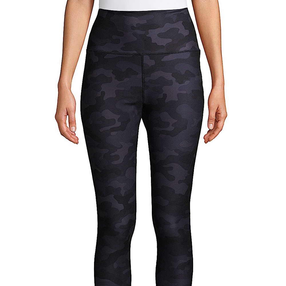 SCORPIO SOL charcoal grey black camo high waisted spandex leggings